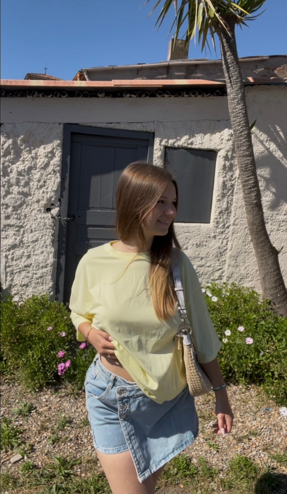 T-shirt coeur Jaune M/L