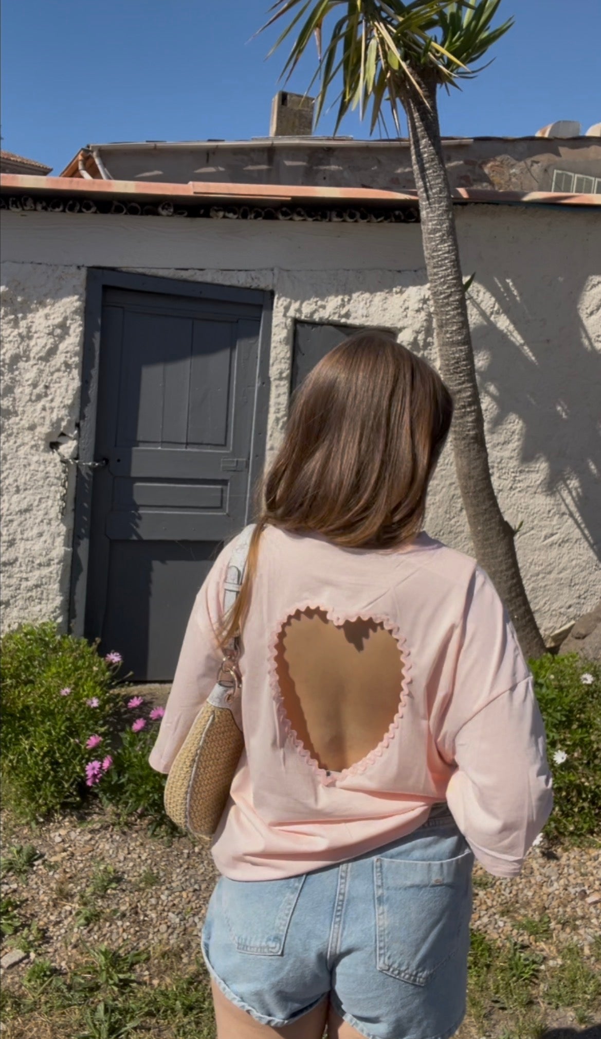 T-shirt coeur rose M/L