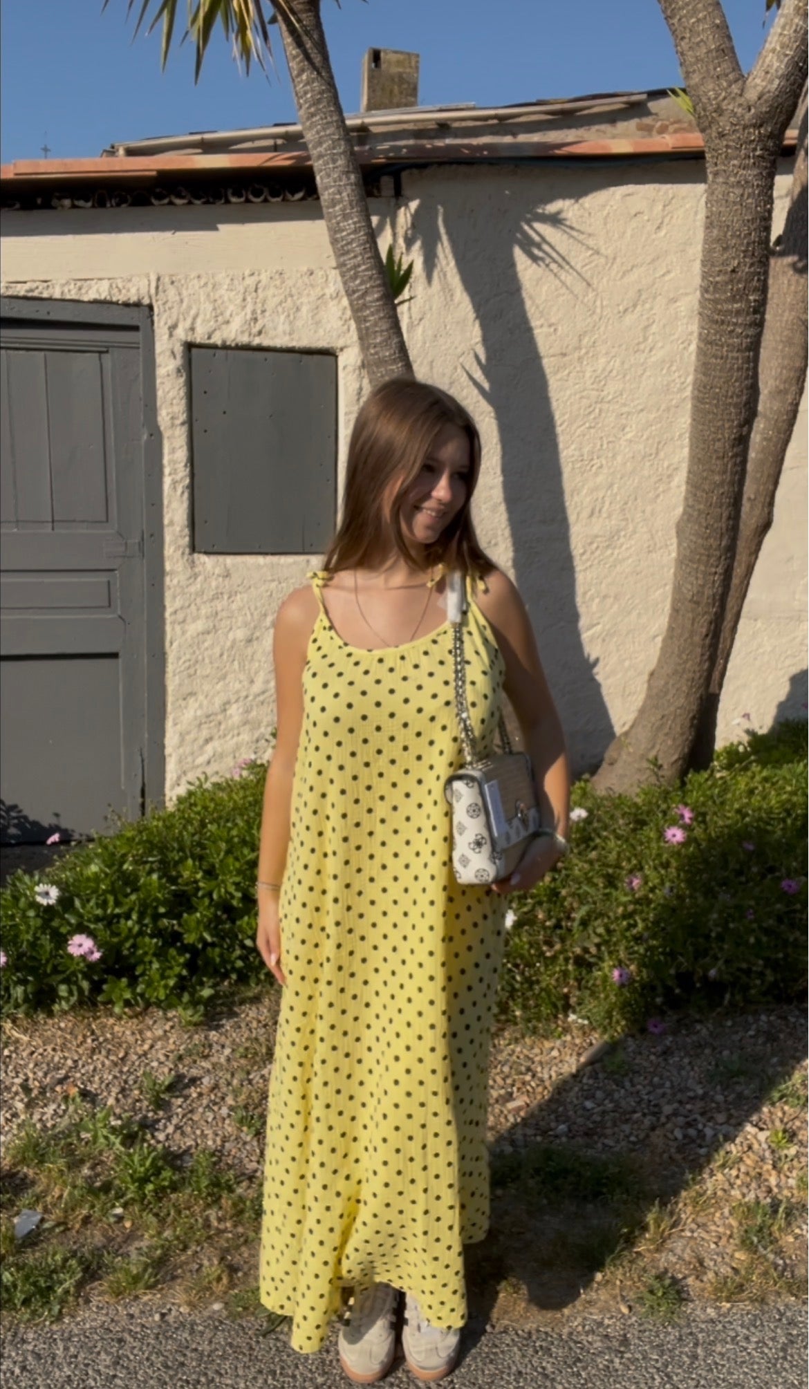 Robe Jaune à pois