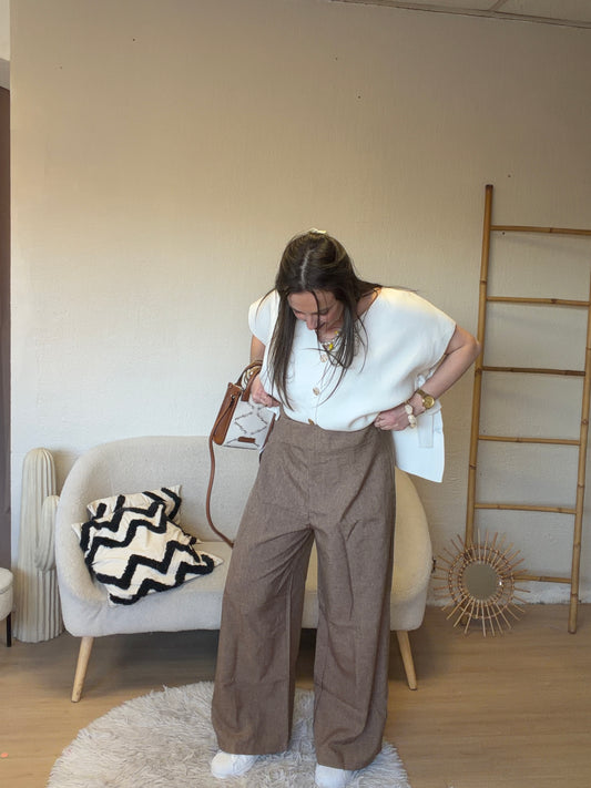 Pantalon marron taille 42