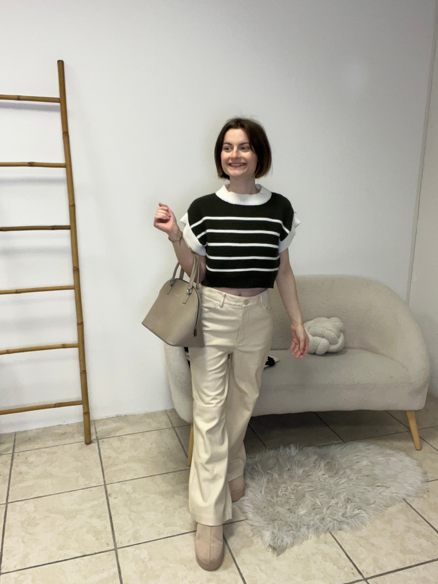 Pantalon simili cuir taille XS