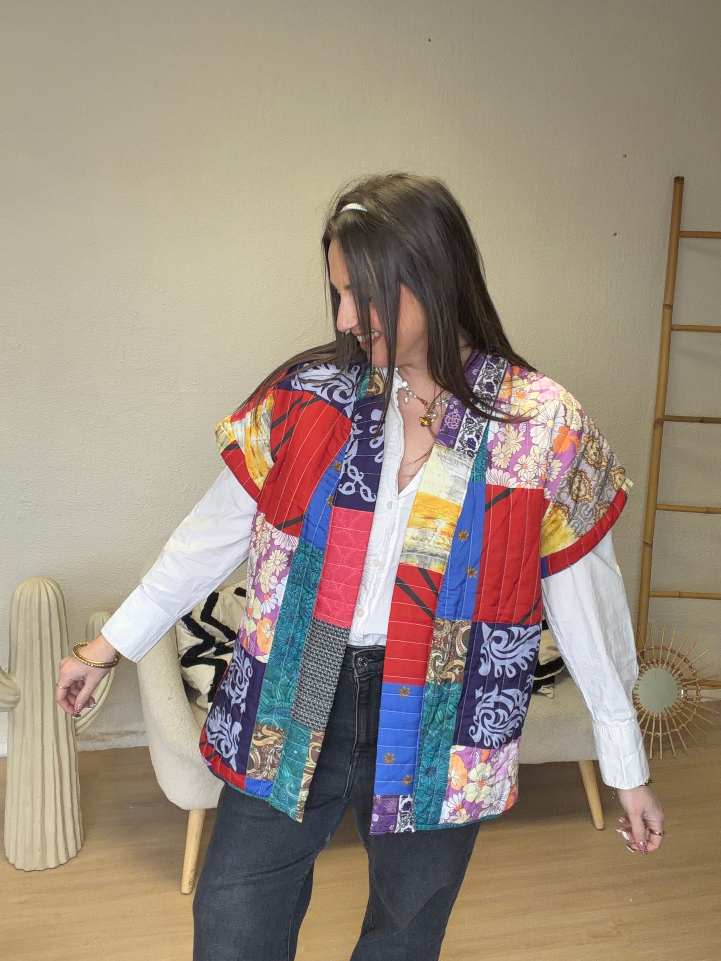 Veste patchwork neuve taille M
