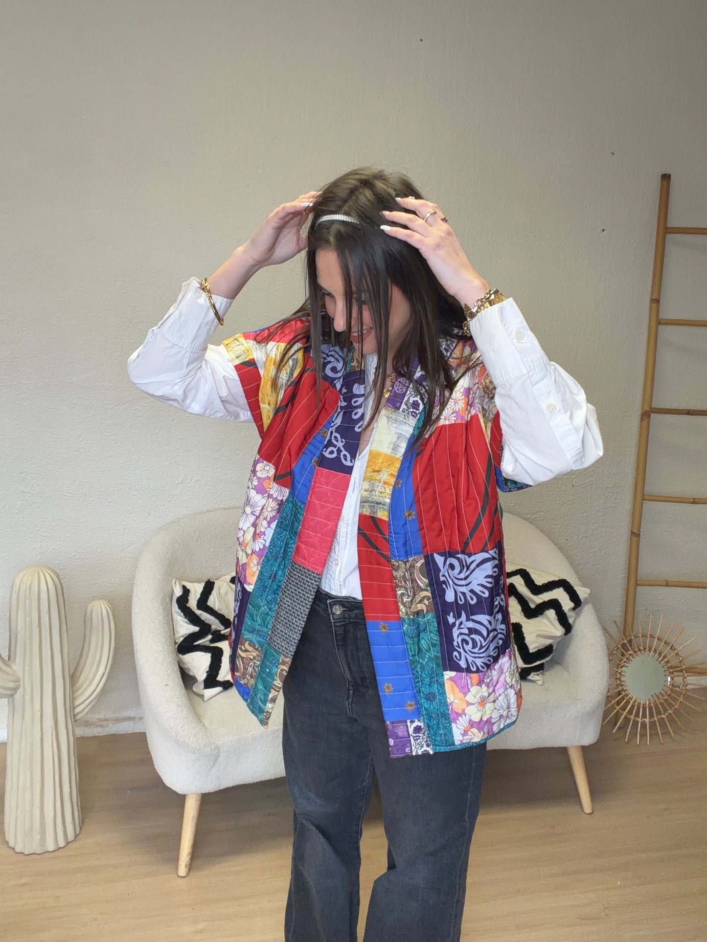 Veste patchwork neuve taille M