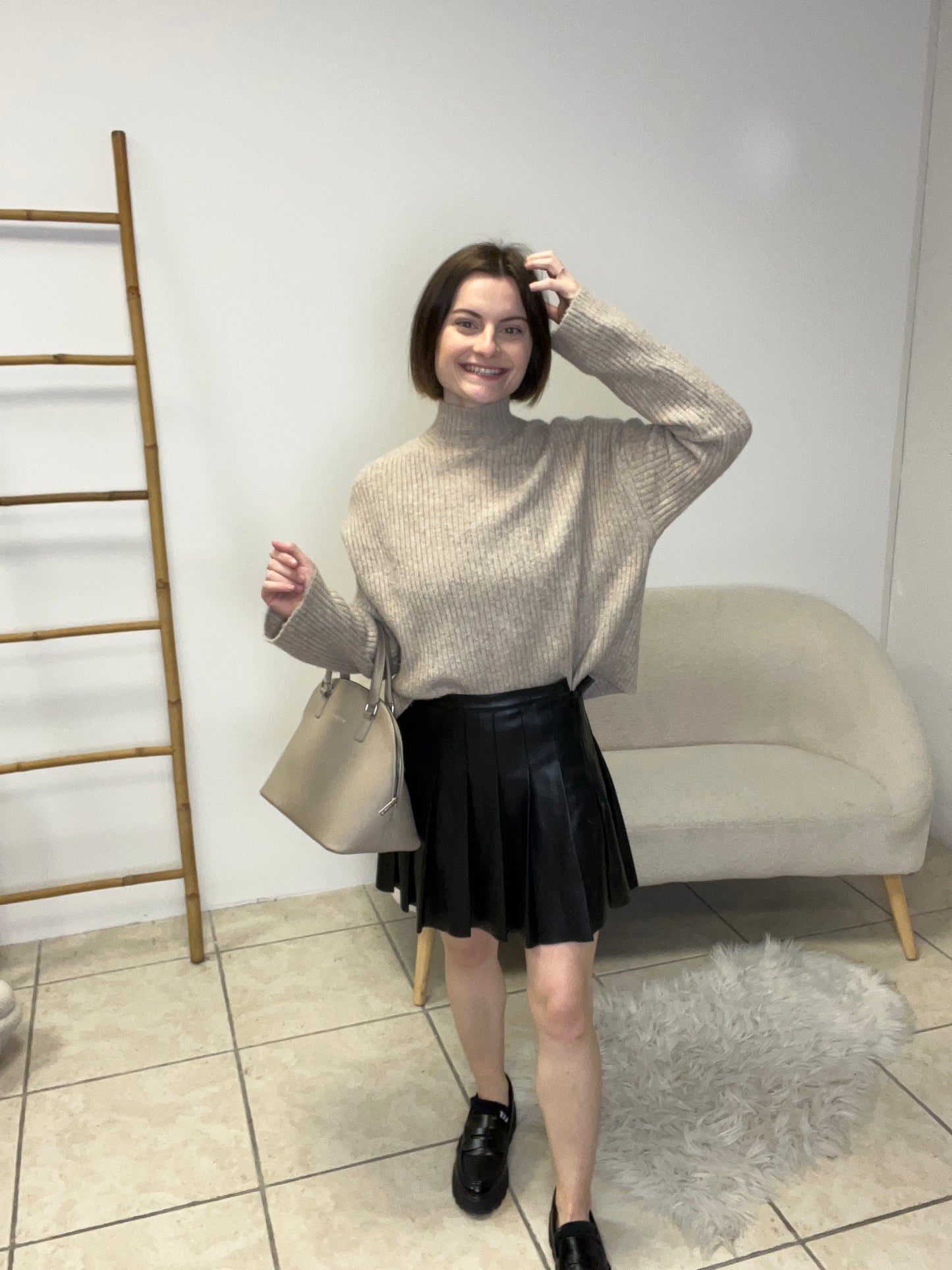 Jupe simili cuir Jennyfer taille S