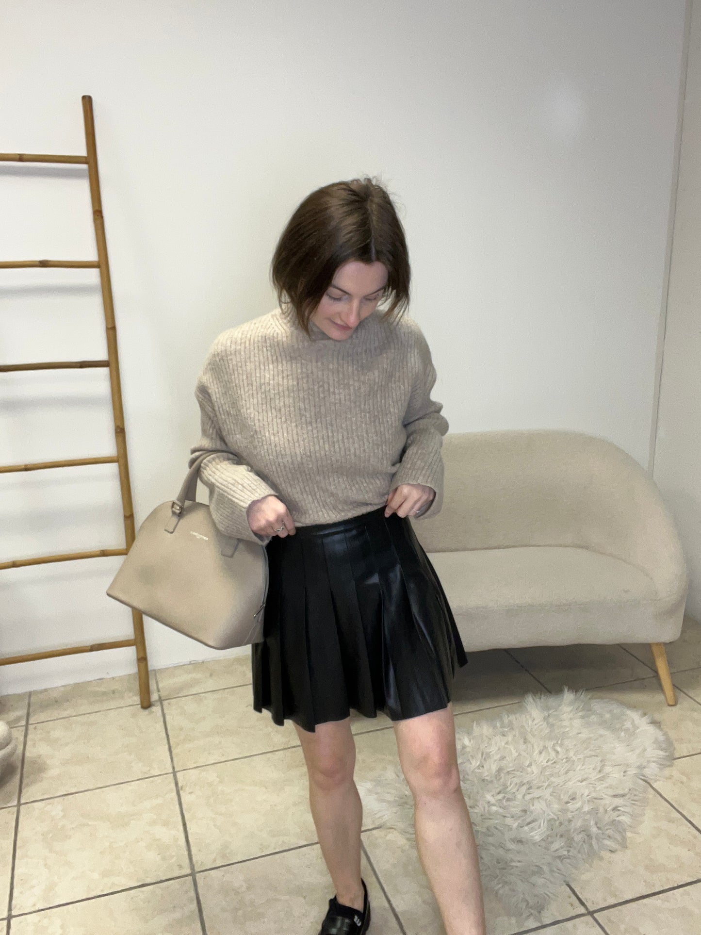 Jupe simili cuir Jennyfer taille S