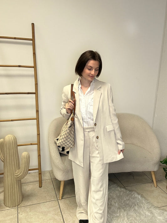 Ensemble de blazer beige taille XS